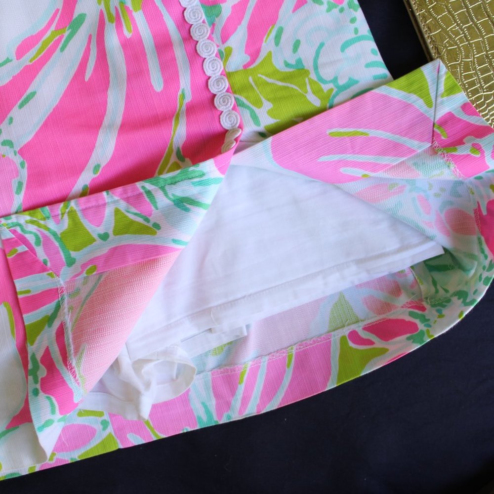 lilly pulitzer jesse Romper playsuit Jump suit jumper Don't Give a cluck crochet - Picture 5 of 8